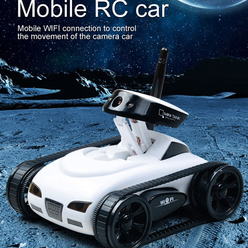 RC Camera Tank FPV WIFI Real-time Quality Mini RC Car - HD Camera Video Remote Control Robot Car Intelligent APP Wireless Toys 2 RC Camera Tank FPV WIFI Real-time Quality Mini RC Car - HD Camera Video Remote Control Robot Car Intelligent APP Wireless Toys — изображение 2