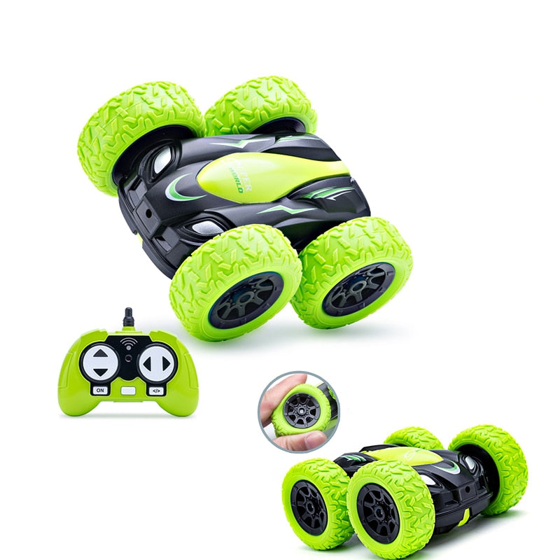Rc Car Cool Boy Mini Stunt Car - Wireless Remote Control Double-sided 360 Degree Rotation 2.4g Flip Model Children's Toys