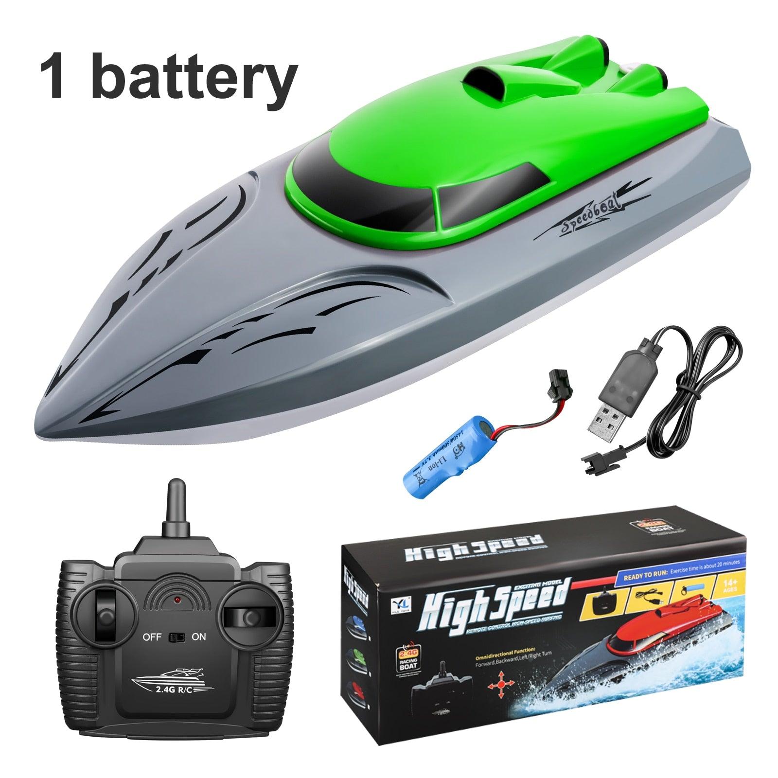 Rc Boat 2.4G High Speed 20km/h Remote Control Speed Boat Rechargeable Waterproof Anti-collision Protection Toys for Children 9 Rc Boat 2.4G High Speed 20km/h Remote Control Speed Boat Rechargeable Waterproof Anti-collision Protection Toys for Children - Image 9