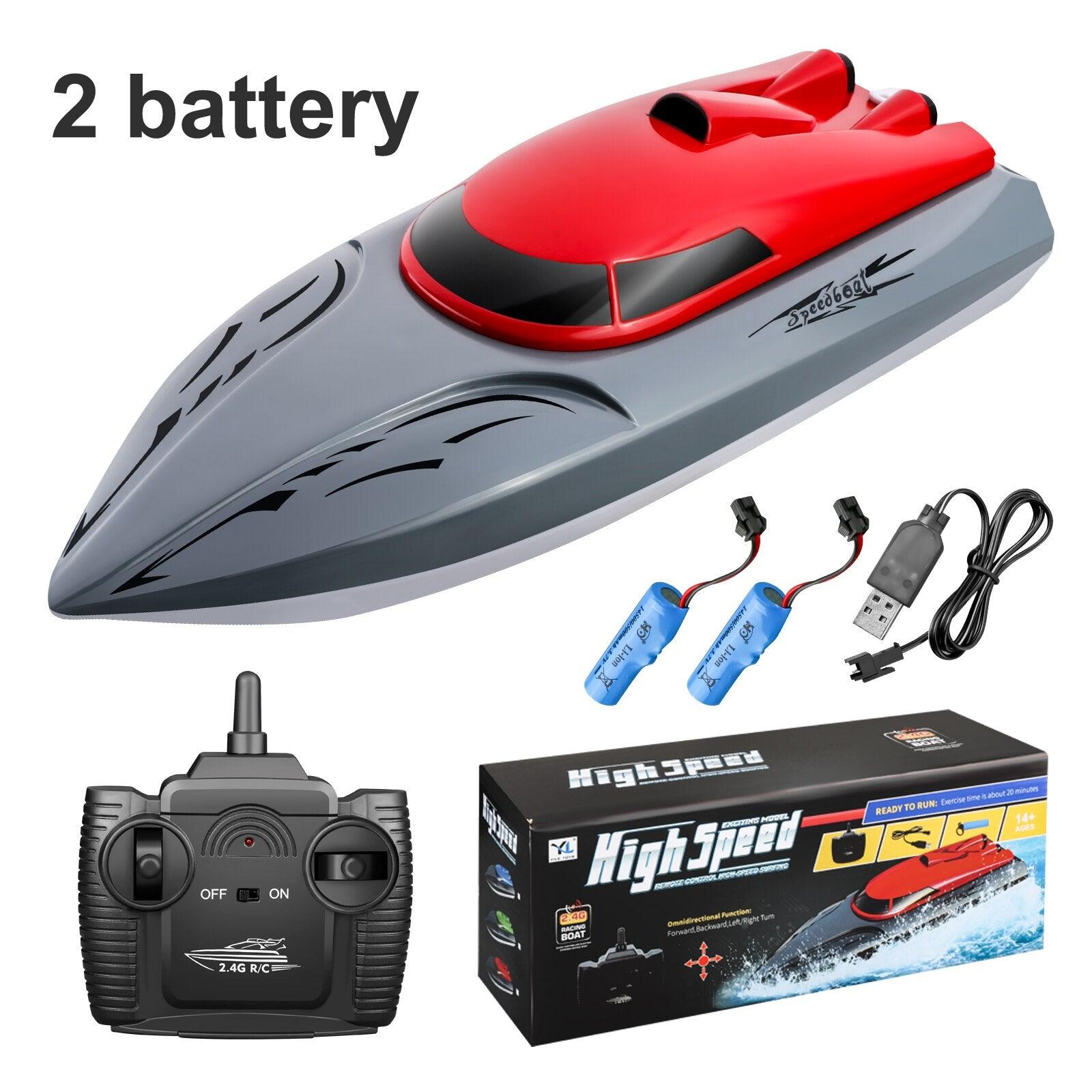 Rc Boat 2.4G High Speed 20km/h Remote Control Speed Boat Rechargeable Waterproof Anti-collision Protection Toys for Children 8 Rc Boat 2.4G High Speed 20km/h Remote Control Speed Boat Rechargeable Waterproof Anti-collision Protection Toys for Children - Image 8