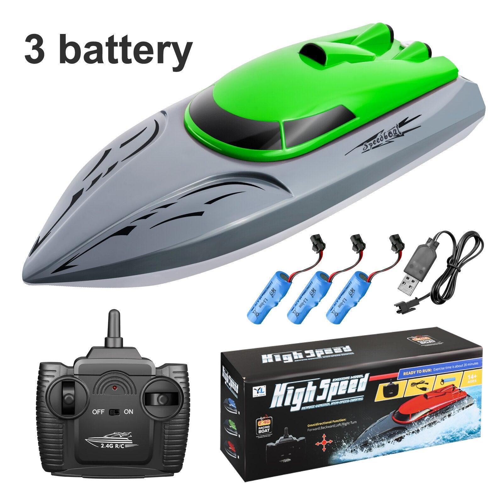 Rc Boat 2.4G High Speed 20km/h Remote Control Speed Boat Rechargeable Waterproof Anti-collision Protection Toys for Children 7 Rc Boat 2.4G High Speed 20km/h Remote Control Speed Boat Rechargeable Waterproof Anti-collision Protection Toys for Children - Image 7