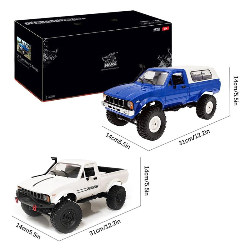 WPL C24-1 Full Scale RC Car 1:16 2.4G 4WD Rock Crawler Electric Buggy Climbing Truck LED Light On-road 1/16 For Kids Gifts Toys 5 WPL C24-1 Full Scale RC Car 1:16 2.4G 4WD Rock Crawler Electric Buggy Climbing Truck LED Light On-road 1/16 For Kids Gifts Toys - Image 5