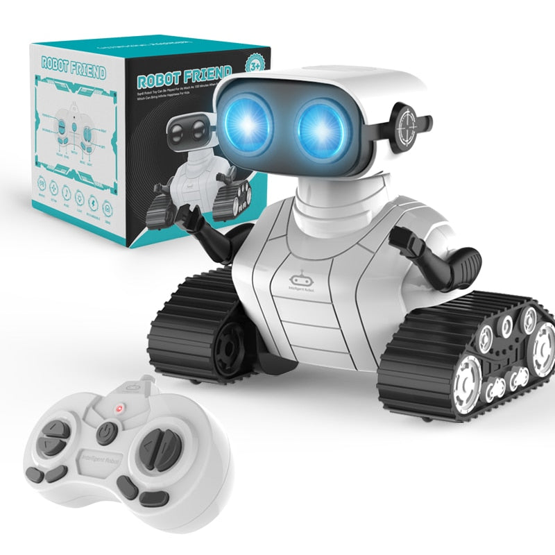 Smart Robot Rechargeable RC Ebo Robot - Toys For Kids Remote Control Interactive Toy With Music Dancing LED Eyes Children Gift