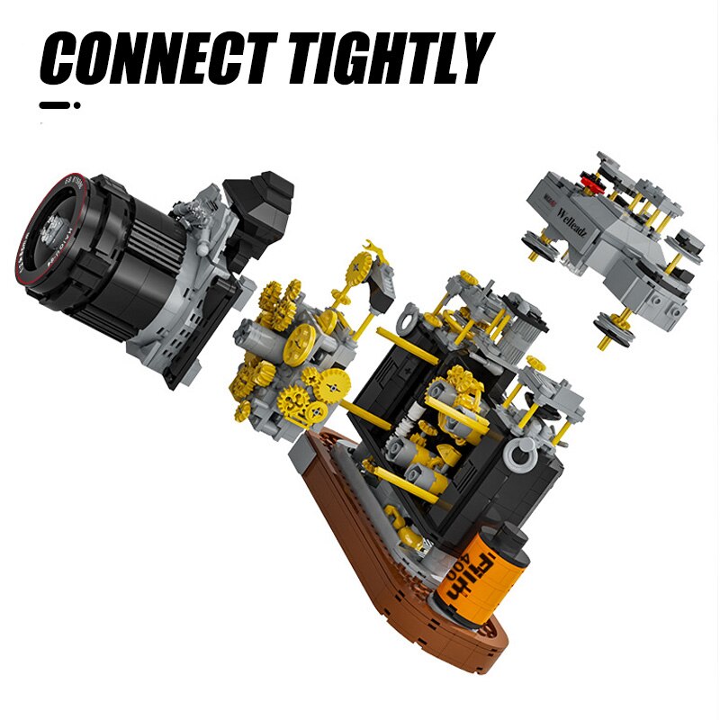 Retro feelings film camera series - Building Blocks Technical DIY SLR Digital Camera Bricks Toys For Children Boy Adult Gifts 2 Retro feelings film camera series - Building Blocks Technical DIY SLR Digital Camera Bricks Toys For Children Boy Adult Gifts - Image 2