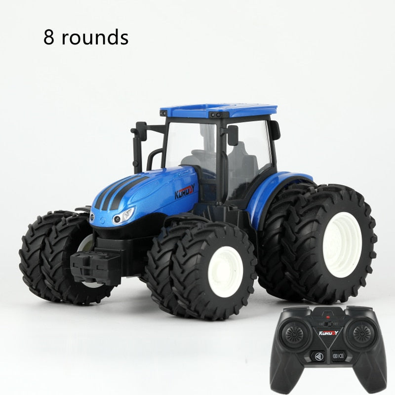1/24 RC Tractor Trailer with LED Headlight Farm Toys Set - 2.4GHZ Remote Control Car Truck Farming Simulator for Children Kid Gift 8 1/24 RC Tractor Trailer with LED Headlight Farm Toys Set - 2.4GHZ Remote Control Car Truck Farming Simulator for Children Kid Gift - Image 8