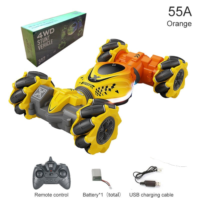 4WD RC Car Toy 2.4G Radio Remote Control Cars - RC Watch Gesture Sensor Rotation Twist Stunt Drift Vehicle Toy for CHildren Kids 3 4WD RC Car Toy 2.4G Radio Remote Control Cars - RC Watch Gesture Sensor Rotation Twist Stunt Drift Vehicle Toy for CHildren Kids - Image 3