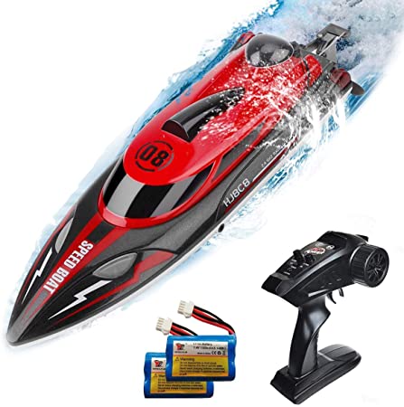 HJ808 RC Boat - 2.4Ghz 25km/h High-Speed Remote Control Racing Ship Water Speed Boat Children Model Toy