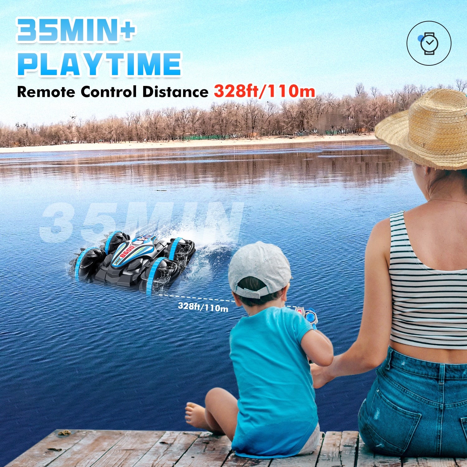 2.4G Amphibious Stunt - Remote Control Vehicle Double Sided Rolling Driving New Technology RC Vehicle Children's Electric Toys 24 2.4G Amphibious Stunt - Remote Control Vehicle Double Sided Rolling Driving New Technology RC Vehicle Children's Electric Toys - Image 24
