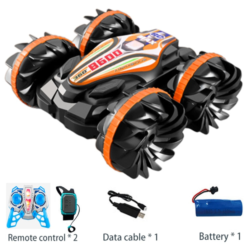 2.4G Amphibious Stunt - Remote Control Vehicle Double Sided Rolling Driving New Technology RC Vehicle Children's Electric Toys 7 2.4G Amphibious Stunt - Remote Control Vehicle Double Sided Rolling Driving New Technology RC Vehicle Children's Electric Toys - Image 7