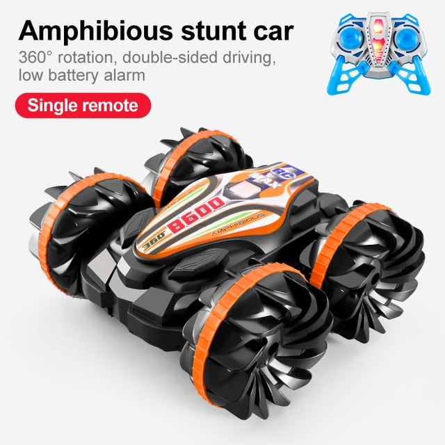 2.4G Amphibious Stunt - Remote Control Vehicle Double Sided Rolling Driving New Technology RC Vehicle Children's Electric Toys 3 2.4G Amphibious Stunt - Remote Control Vehicle Double Sided Rolling Driving New Technology RC Vehicle Children's Electric Toys - Image 3