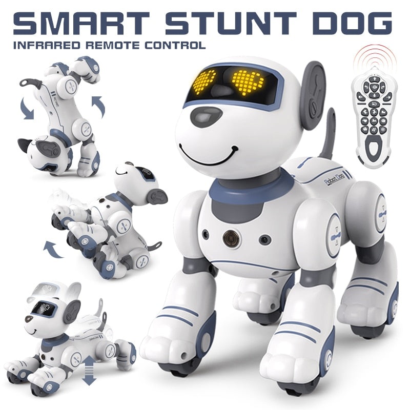 Funny RC Robot Electronic Dog Stunt Dog - Voice Command Programmable Touch-sense Music Song Robot Dog for Children's Toys 9 Funny RC Robot Electronic Dog Stunt Dog - Voice Command Programmable Touch-sense Music Song Robot Dog for Children's Toys - Image 9