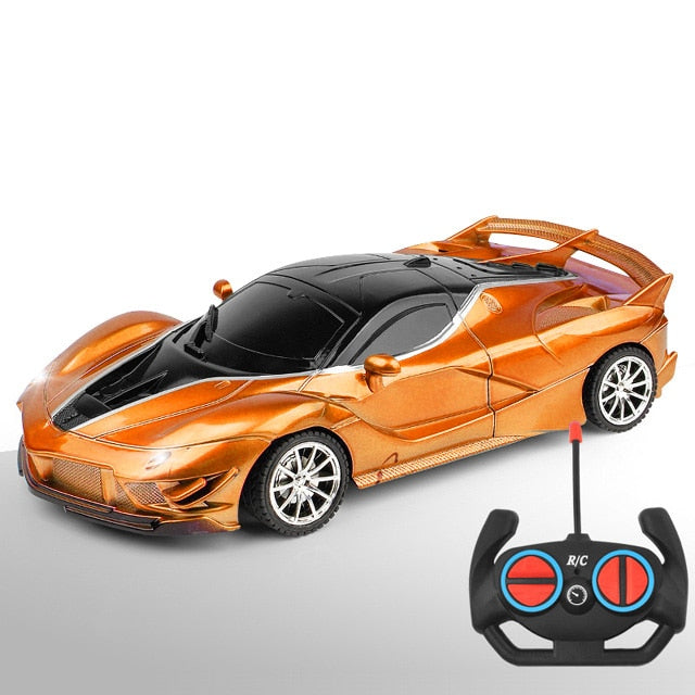 1/18 RC Car LED Light 2.4G Radio Remote Control Sports Cars - For Children Racing High Speed Drive Vehicle Drift Boys Girls Toys