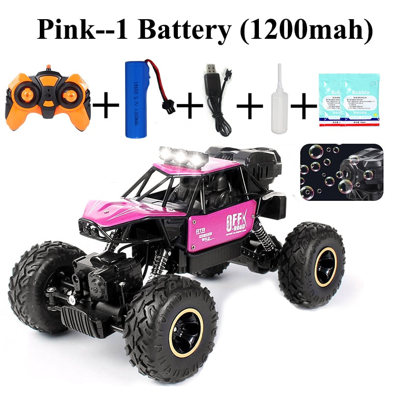 Paisible 4WD RC Car - Remote Control Bubble Machine Radio Control Car Rock Crawler 4x4 Drive Off Road Out Door Toy For Girl Boy 5 Paisible 4WD RC Car - Remote Control Bubble Machine Radio Control Car Rock Crawler 4x4 Drive Off Road Out Door Toy For Girl Boy — изображение 5