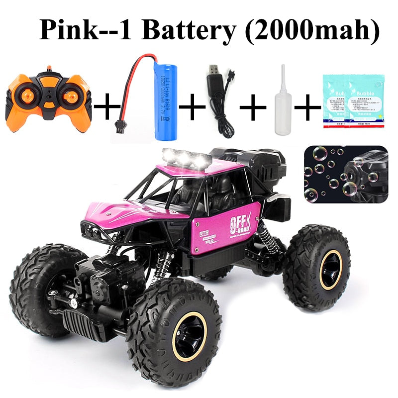 Paisible 4WD RC Car - Remote Control Bubble Machine Radio Control Car Rock Crawler 4x4 Drive Off Road Out Door Toy For Girl Boy 2 Paisible 4WD RC Car - Remote Control Bubble Machine Radio Control Car Rock Crawler 4x4 Drive Off Road Out Door Toy For Girl Boy — изображение 2