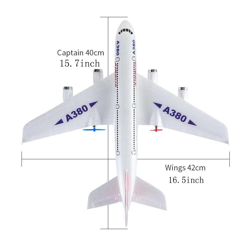 Airbus A380 Boeing 747 RC Airplane - Remote Control Toy 2.4G Fixed Wing Plane Gyro Outdoor Aircraft Model with Motor Children Gift 6 Airbus A380 Boeing 747 RC Airplane - Remote Control Toy 2.4G Fixed Wing Plane Gyro Outdoor Aircraft Model with Motor Children Gift - Image 6