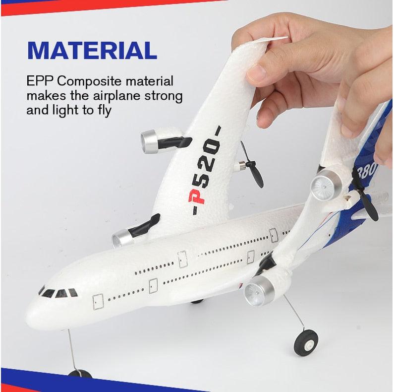 Airbus A380 P520 RC Airplane - Foam Toys 2.4G Fixed Wing Plane Outdoor Toys Drone Easy Fly Children Gift Hot Gyro Airplane 11 Airbus A380 P520 RC Airplane - Foam Toys 2.4G Fixed Wing Plane Outdoor Toys Drone Easy Fly Children Gift Hot Gyro Airplane - Image 11