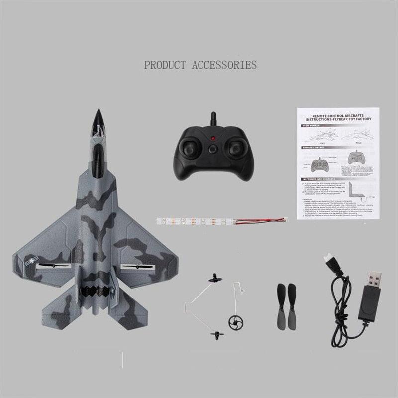F22 SU35 Fixed Wing Airplane - Hand Throwing Foam Dron Electric 2.4G Glider RC Drone Remote Control Outdoor RC Plane Toys for Boys 19 F22 SU35 Fixed Wing Airplane - Hand Throwing Foam Dron Electric 2.4G Glider RC Drone Remote Control Outdoor RC Plane Toys for Boys - Image 19