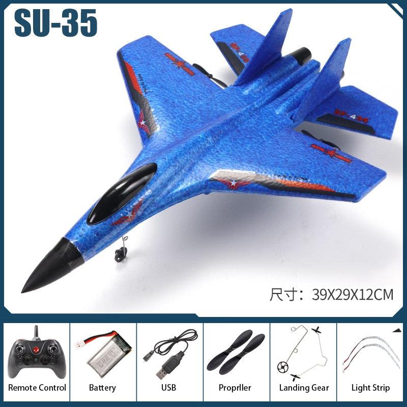 RC Foam Aircraft SU-35 Plane - 2.4G Radio Control Glider Remote Control Fighter Plane Glider Airplane Foam Boys Toys for Children 18 RC Foam Aircraft SU-35 Plane - 2.4G Radio Control Glider Remote Control Fighter Plane Glider Airplane Foam Boys Toys for Children - Image 18