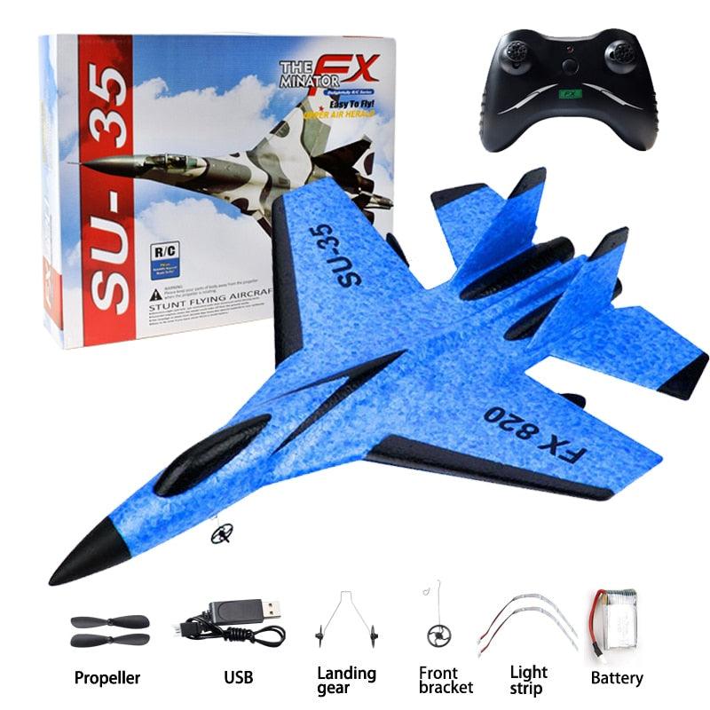 RC Foam Aircraft SU-35 Plane - 2.4G Radio Control Glider Remote Control Fighter Plane Glider Airplane Foam Boys Toys for Children 2 RC Foam Aircraft SU-35 Plane - 2.4G Radio Control Glider Remote Control Fighter Plane Glider Airplane Foam Boys Toys for Children - Image 2