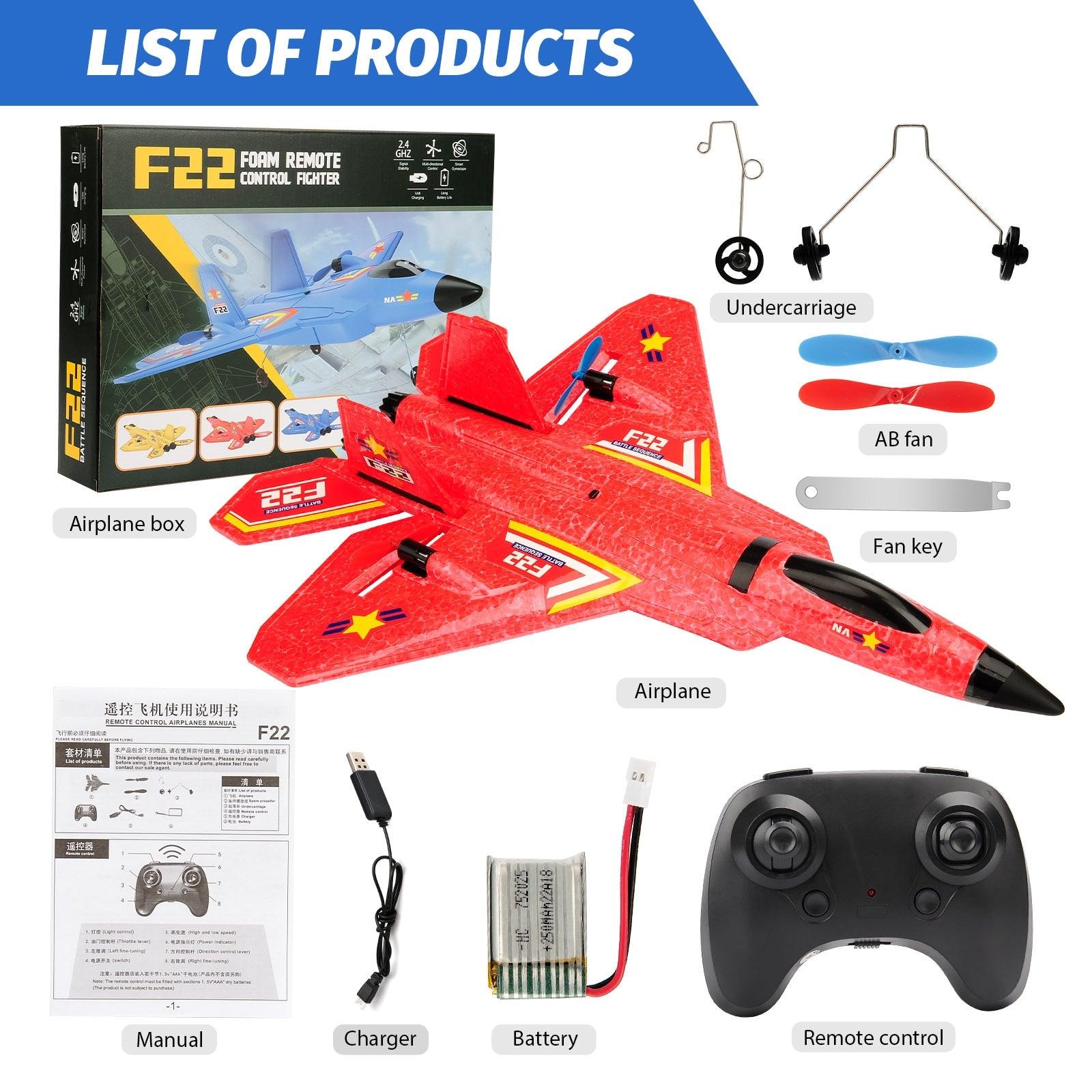 F22 Rc Plane - 2.4G Remote Control EPP Foam plane — изображение 3
