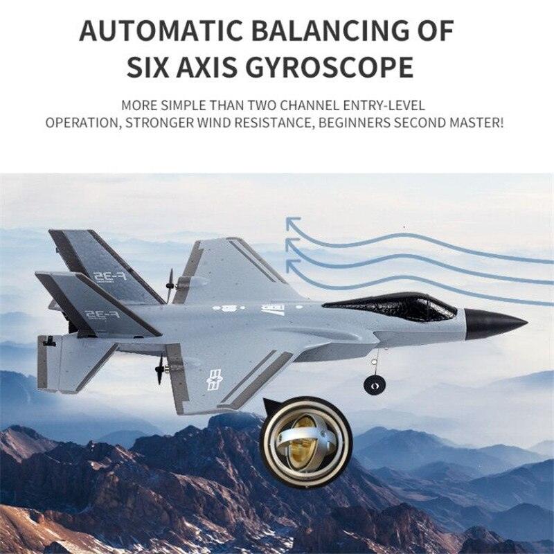 NEW Rc Plane F35 F22 Fighter - 2.4G 4CH EPP RC Airplane Wingspan Remote Control Plane Warbird RTF Flight Toys for Boys Kids 7 NEW Rc Plane F35 F22 Fighter - 2.4G 4CH EPP RC Airplane Wingspan Remote Control Plane Warbird RTF Flight Toys for Boys Kids - Image 7