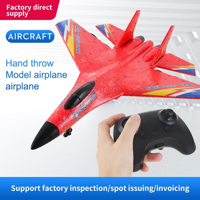 RC Aircraft SU27 Plane - 2.4G Radio Control Glider Remote Controlled Fighter Plane Foam Airplane Model Toys for Children Boys — изображение 12