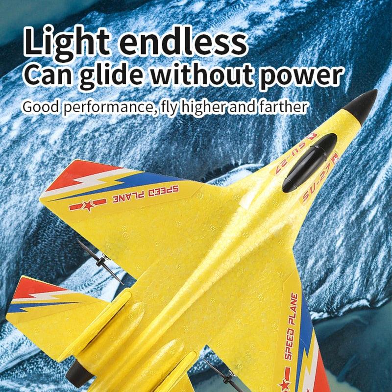 RC Aircraft SU27 Plane - 2.4G Radio Control Glider Remote Controlled Fighter Plane Foam Airplane Model Toys for Children Boys — изображение 9