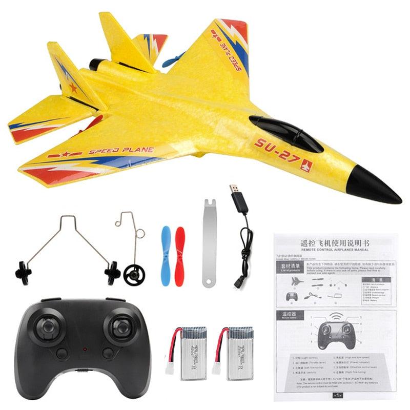 RC Aircraft SU27 Plane - 2.4G Radio Control Glider Remote Controlled Fighter Plane Foam Airplane Model Toys for Children Boys — изображение 7