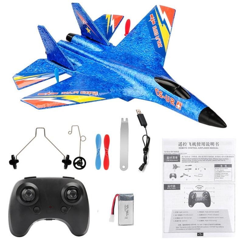 RC Aircraft SU27 Plane - 2.4G Radio Control Glider Remote Controlled Fighter Plane Foam Airplane Model Toys for Children Boys — изображение 5