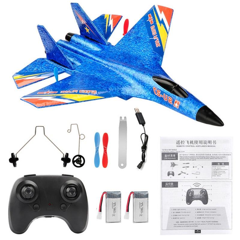 RC Aircraft SU27 Plane - 2.4G Radio Control Glider Remote Controlled Fighter Plane Foam Airplane Model Toys for Children Boys — изображение 4