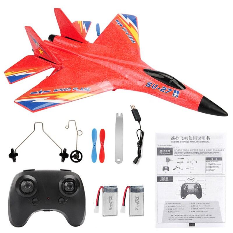 RC Aircraft SU27 Plane - 2.4G Radio Control Glider Remote Controlled Fighter Plane Foam Airplane Model Toys for Children Boys — изображение 3