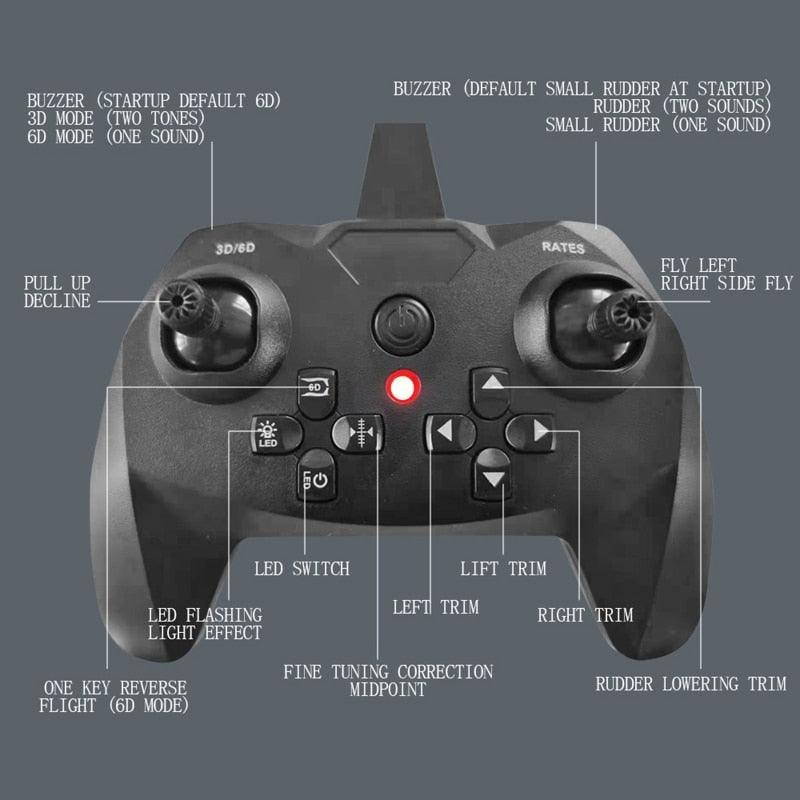 SU35 2.4G 4CH Stunt RC Aircraft - Six-Axis Remote Control Air Plane 360° Tumbling Easy Flying RC Fighter Drone Toys for Children 4 SU35 2.4G 4CH Stunt RC Aircraft - Six-Axis Remote Control Air Plane 360° Tumbling Easy Flying RC Fighter Drone Toys for Children — изображение 4