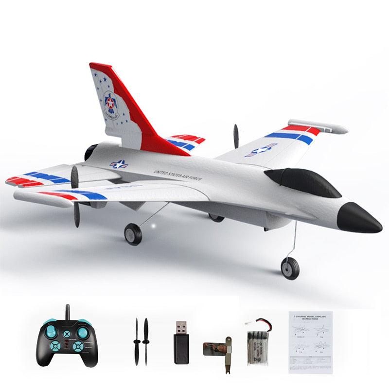 F16 Foam RC Airplane - 2/3 Channels Remote Control Aircraft 2.4G Radio Control Stunt Glider RC Fighter Plane Toys for Children Boy