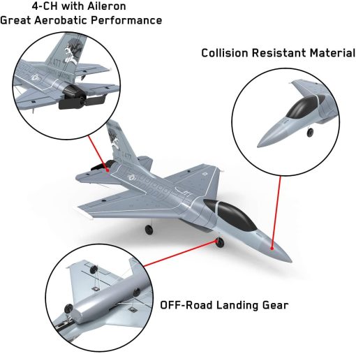 F16 Falcon RC Airplane - 2.4G 6-Axis 365mm Wingspan EPP One Key Return Aerobatic Fixed-wing Trainer RTF for Beginners 5 F16 Falcon RC Airplane - 2.4G 6-Axis 365mm Wingspan EPP One Key Return Aerobatic Fixed-wing Trainer RTF for Beginners — изображение 5