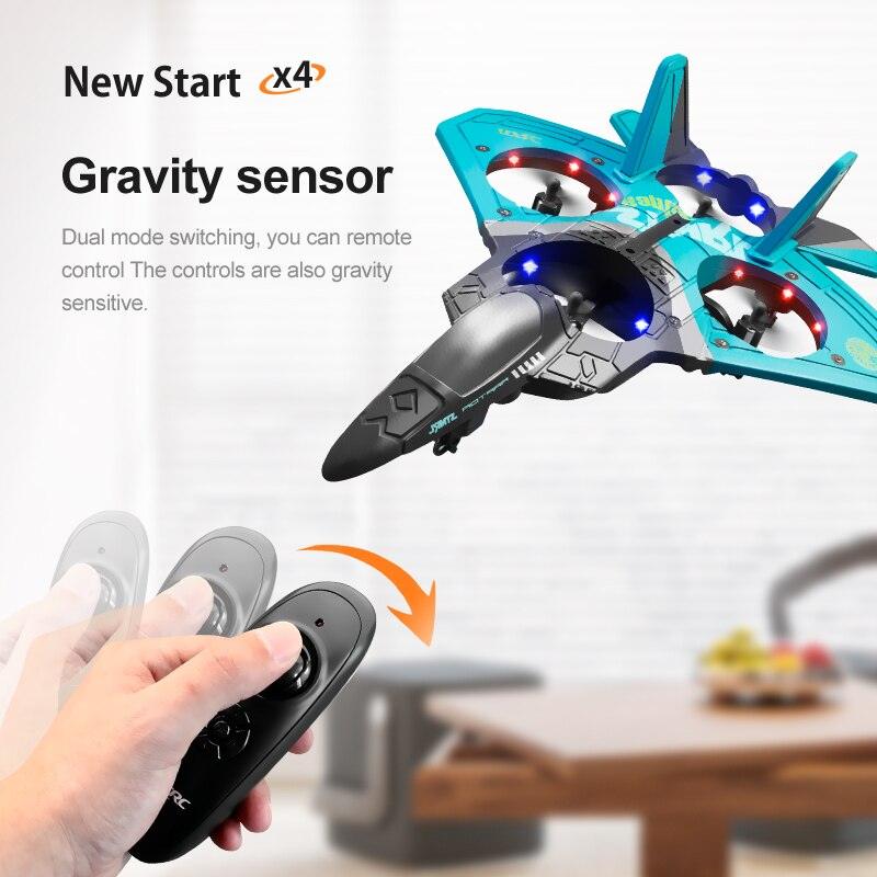 V17 RC Remote Control Airplane - 2.4G Gravity Sensing Remote Control Plane Glider Airplane EPP Foam Boy Toys Kids For Gift 9 V17 RC Remote Control Airplane - 2.4G Gravity Sensing Remote Control Plane Glider Airplane EPP Foam Boy Toys Kids For Gift - صورة V17 RC Remote Control Airplane - 2.4G Gravity Sensing Remote Control Plane Glider Airplane EPP Foam Boy Toys Kids For Gift - صورة 9