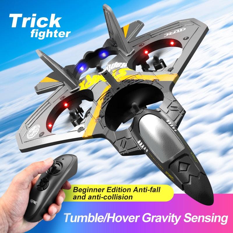 V17 RC Remote Control Airplane - 2.4G Gravity Sensing Remote Control Plane Glider Airplane EPP Foam Boy Toys Kids For Gift 8 V17 RC Remote Control Airplane - 2.4G Gravity Sensing Remote Control Plane Glider Airplane EPP Foam Boy Toys Kids For Gift - صورة V17 RC Remote Control Airplane - 2.4G Gravity Sensing Remote Control Plane Glider Airplane EPP Foam Boy Toys Kids For Gift - صورة 8
