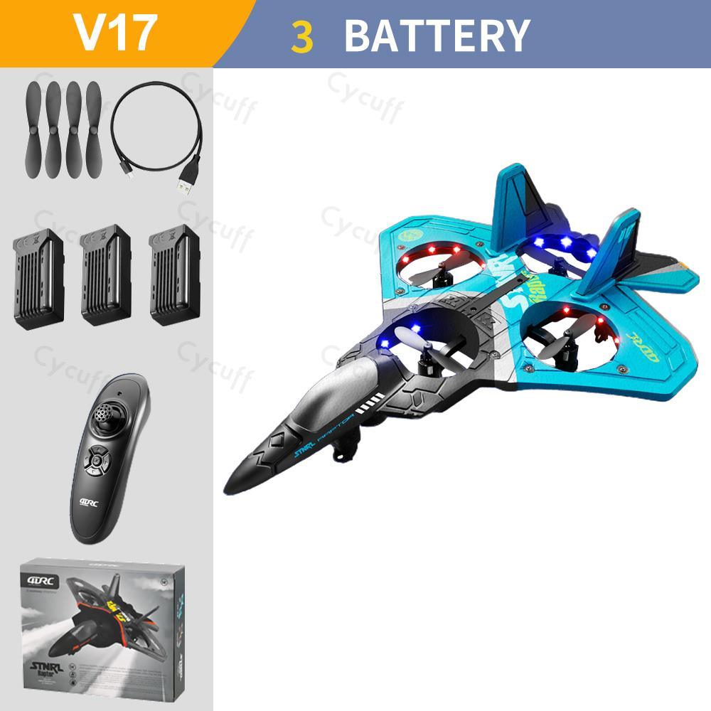 V17 RC Remote Control Airplane - 2.4G Gravity Sensing Remote Control Plane Glider Airplane EPP Foam Boy Toys Kids For Gift 7 V17 RC Remote Control Airplane - 2.4G Gravity Sensing Remote Control Plane Glider Airplane EPP Foam Boy Toys Kids For Gift - صورة V17 RC Remote Control Airplane - 2.4G Gravity Sensing Remote Control Plane Glider Airplane EPP Foam Boy Toys Kids For Gift - صورة 7