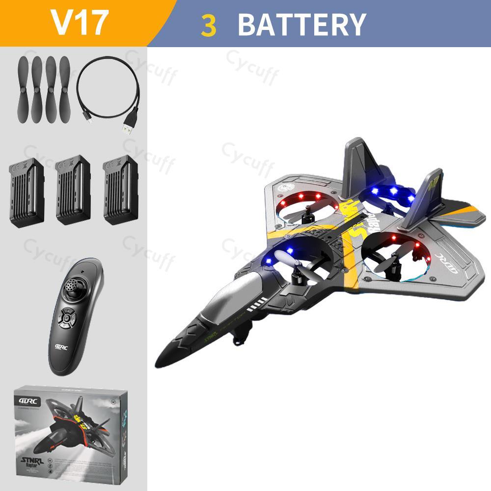 V17 RC Remote Control Airplane - 2.4G Gravity Sensing Remote Control Plane Glider Airplane EPP Foam Boy Toys Kids For Gift 6 V17 RC Remote Control Airplane - 2.4G Gravity Sensing Remote Control Plane Glider Airplane EPP Foam Boy Toys Kids For Gift - صورة V17 RC Remote Control Airplane - 2.4G Gravity Sensing Remote Control Plane Glider Airplane EPP Foam Boy Toys Kids For Gift - صورة 6