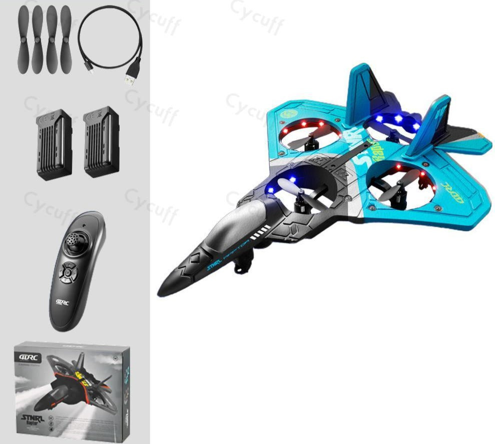 V17 RC Remote Control Airplane - 2.4G Gravity Sensing Remote Control Plane Glider Airplane EPP Foam Boy Toys Kids For Gift