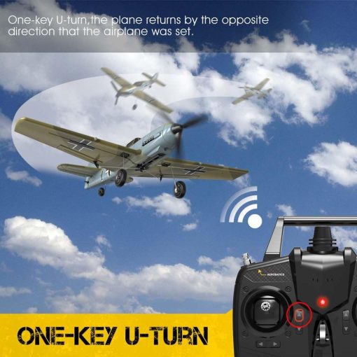 Eachine BF109 RC Airplane - 2.4GHz 4CH 400mm Wingspan 6-Axis One Key U-Turn Aerobatic Xpilot Stabilization System EPP Mini RTF Toy RC Plane — изображение 7