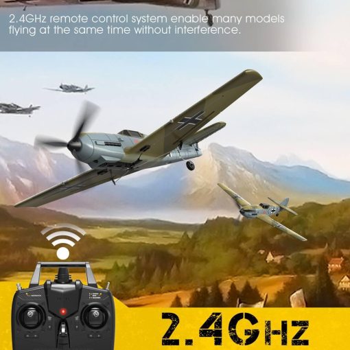 Eachine BF109 RC Airplane - 2.4GHz 4CH 400mm Wingspan 6-Axis One Key U-Turn Aerobatic Xpilot Stabilization System EPP Mini RTF Toy RC Plane — изображение 5
