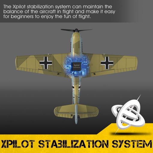 Eachine BF109 RC Airplane - 2.4GHz 4CH 400mm Wingspan 6-Axis One Key U-Turn Aerobatic Xpilot Stabilization System EPP Mini RTF Toy RC Plane — изображение 4