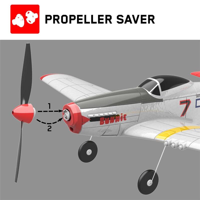 Eachine Mini P-51D Rc AirPlane - EPP 400mm Wingspan 2.4G 6-Axis Electric RC plane Trainer 14mins Fight Time Fixed Wing RTF for Beginner 2 Eachine Mini P-51D Rc AirPlane - EPP 400mm Wingspan 2.4G 6-Axis Electric RC plane Trainer 14mins Fight Time Fixed Wing RTF for Beginner — изображение 2