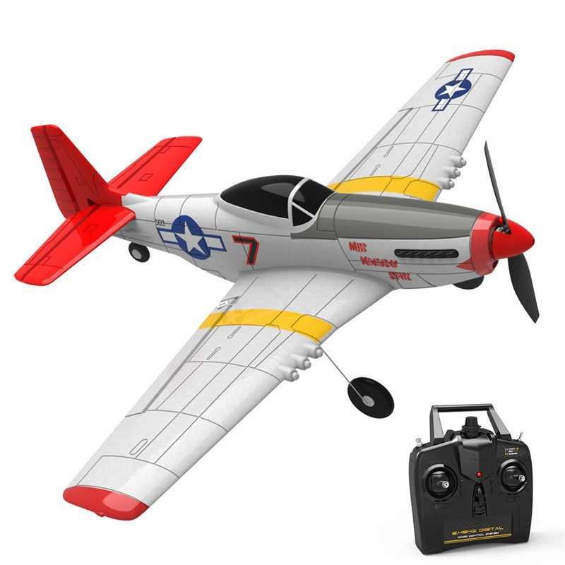 Eachine Mini P-51D Rc AirPlane - EPP 400mm Wingspan 2.4G 6-Axis Electric RC plane Trainer 14mins Fight Time Fixed Wing RTF for Beginner
