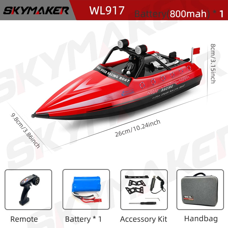 Wltoys WL917 Boat - Mini RC Jet Boat with Remote Control Water Jet Thruster 2.4G Electric High Speed Racing Boat Toy for Children 7 Wltoys WL917 Boat - Mini RC Jet Boat with Remote Control Water Jet Thruster 2.4G Electric High Speed Racing Boat Toy for Children — изображение 7