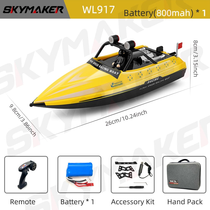 Wltoys WL917 Boat - Mini RC Jet Boat with Remote Control Water Jet Thruster 2.4G Electric High Speed Racing Boat Toy for Children 6 Wltoys WL917 Boat - Mini RC Jet Boat with Remote Control Water Jet Thruster 2.4G Electric High Speed Racing Boat Toy for Children — изображение 6
