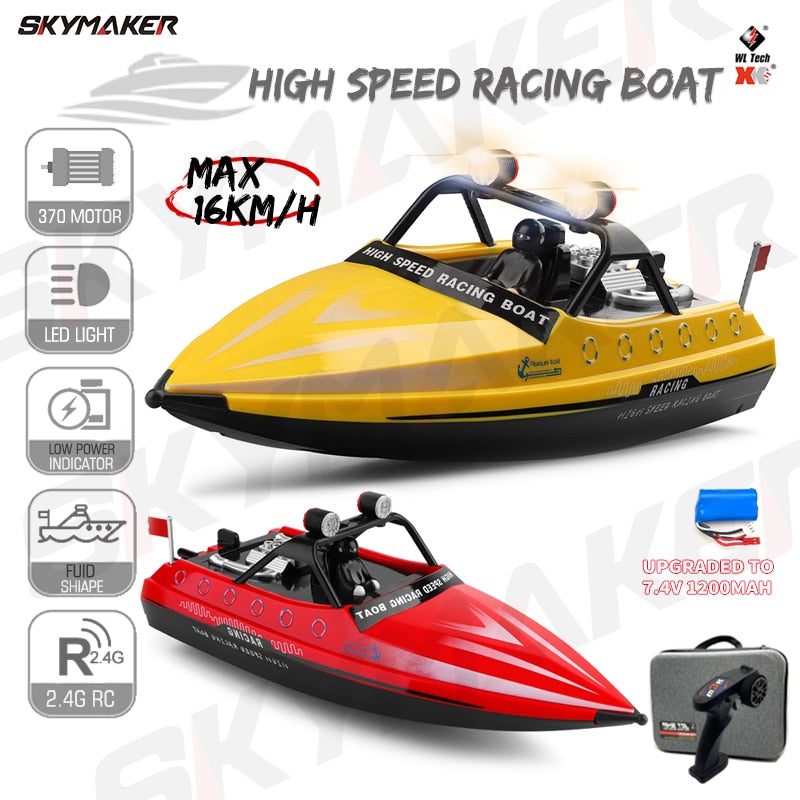 Wltoys WL917 Boat - Mini RC Jet Boat with Remote Control Water Jet Thruster 2.4G Electric High Speed Racing Boat Toy for Children 2 Wltoys WL917 Boat - Mini RC Jet Boat with Remote Control Water Jet Thruster 2.4G Electric High Speed Racing Boat Toy for Children — изображение 2