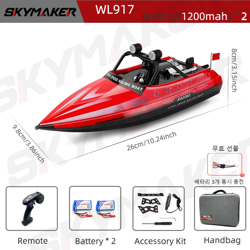 Wltoys WL917 Boat - Mini RC Jet Boat with Remote Control Water Jet Thruster 2.4G Electric High Speed Racing Boat Toy for Children 3 Wltoys WL917 Boat - Mini RC Jet Boat with Remote Control Water Jet Thruster 2.4G Electric High Speed Racing Boat Toy for Children — изображение 3