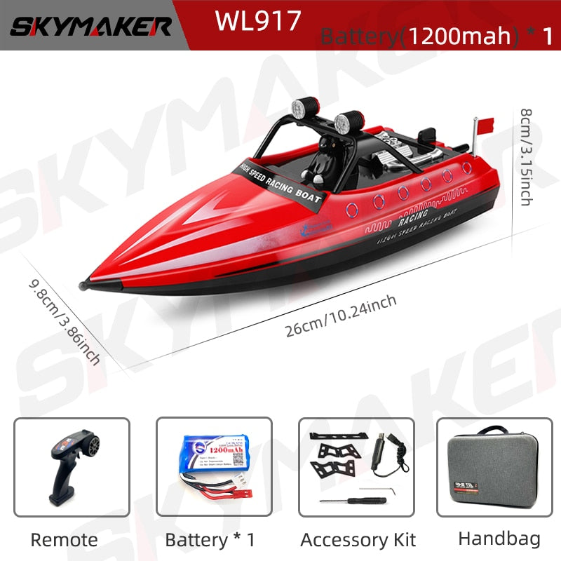 Wltoys WL917 Boat - Mini RC Jet Boat with Remote Control Water Jet Thruster 2.4G Electric High Speed Racing Boat Toy for Children 5 Wltoys WL917 Boat - Mini RC Jet Boat with Remote Control Water Jet Thruster 2.4G Electric High Speed Racing Boat Toy for Children — изображение 5