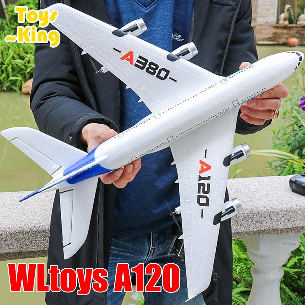 XK A120 RC Plane - 3CH 2.4G EPP Remote Control Machine Airplane Fixed-wing RTF A380 RC Aircraft Model Outdoor Toy for Kids 3 XK A120 RC Plane - 3CH 2.4G EPP Remote Control Machine Airplane Fixed-wing RTF A380 RC Aircraft Model Outdoor Toy for Kids - Image 3